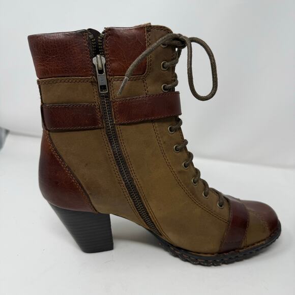 Born Boots Women's 8 M Carolina Ankle Bootie Buckles Moto Steampunk Goth Grunge - Picture 6 of 9